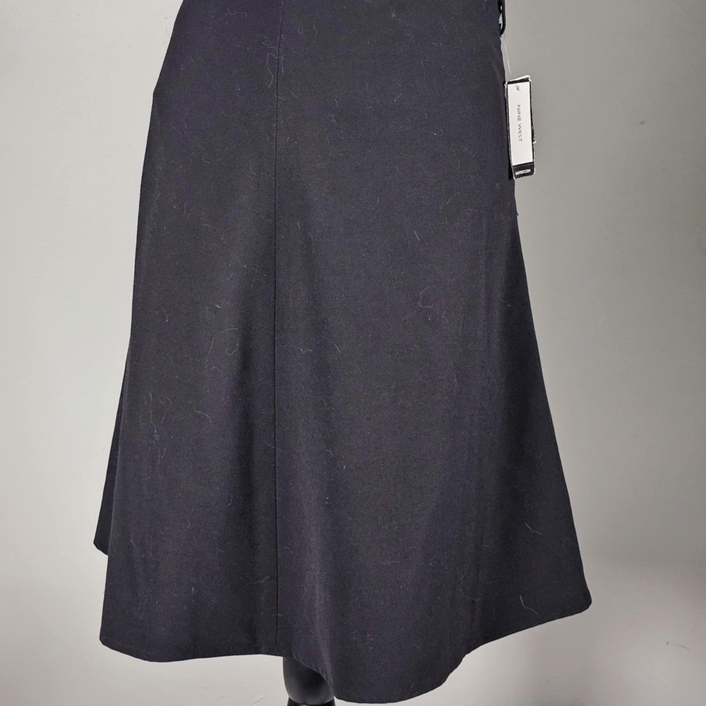 NWT Nine West flared Black Women's Skirt -10